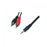 3.5MM STEREO UROS - 2 RCA UROS (pituus 2,5m)