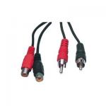 2x RCA JATKOJOHTO (pituus 5m) uros-naaras