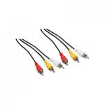 3 x RCA V�LIJOHTO (pituus 10m)
