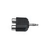 RCA-adapteri 2x RCA naaras - 1 x 3,5 mm uros