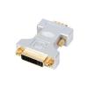 HQ DVI-VGA ADAPTERI, kullatut liittimet, DVI naaras - VGA uros