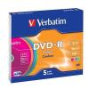 VERBATIM DVD-R LEVY 5kpl 4,7GB  DVD-R Verbatim, General, 16X, Colour