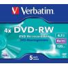VERBATIM DVD-RW LEVY 5kpl 4,7GB  DVD-RW 4x
