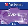VERBATIM DVD+R LEVY 5kpl 4,7GB DVD+R Verbatim 16X