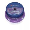 VERBATIM DVD+R LEVY 25kpl 4,7GB DVD+R Verbatim 16X