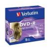 VERBATIM DVD+R LEVY 5kpl 4,7GB DVD+R LightScribe 16X, ID Brand 5 pack