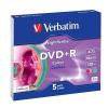 VERBATIM DVD+R LEVY 5kpl 4,7GB DVD+R Verbatim, General, 16X