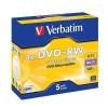 VERBATIM DVD+RW LEVY 5kpl 4,7GB DVD+RW 4X