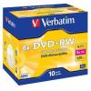 VERBATIM DVD+RW LEVY 10kpl 4,7GB DVD+RW 8X