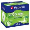 VERBATIM CD-RW LEVY 10kpl RETAIL 700 MB (4x nopeus)