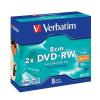 VERBATIM DVD-RW 8cm, 5kpl pakkaus, 2X nopeus