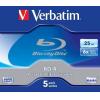 VERBATIM BLURAY LEVY 5kpl 25GB BD-R Single Layer 6X