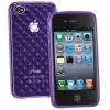 CELLULARLINE GLAM PUHELINSUOJA + N�YT�NSUOJA, t�sm�istuva Apple iPhone 4 malleihin, violetti