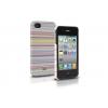 SBS Puhelinsuoja, TOON, LFCU40MRB, iPhone4/4S, pastelli sateenkaariv�ritys, kovaa ja kest�v�� muovia