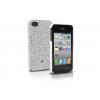 SBS Puhelinsuoja, TOON, LFCW40GSC, iPhone4/4S, hopeiset kuutiot, kovaa ja kest�v�� muovia