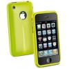 CELLULARLINE "SHOCKING" PUHELINSUOJA + N�YT�NSUOJA, t�sm�istuva Apple iPhone 4 malleihin, vihre�