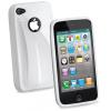 CELLULARLINE "SHOCKING" PUHELINSUOJA + N�YT�NSUOJA, t�sm�istuva Apple iPhone 4 malleihin, valkoinen