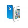 SBS Puhelinsuoja, Satiny, TE0SCR40B, iPhone4/4S, sininen, muovia jossa satiininen pinta
