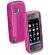 CELLULARLINE PUHELINSUOJA + N�YT�NSUOJA Samsung I9100 Galaxy S2  \"SHOCKING\" , t�sm�istuva, pinkki