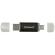 Intenso Twist Line USB-muistitikku, 128 GB, musta, USB-A / USB-C