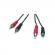 2x RCA V�LIJOHTO (pituus 5m) uros-uros