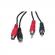 2x RCA JATKOJOHTO (pituus 2,5m) uros-naaras