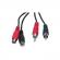 2x RCA JATKOJOHTO (pituus 5m) uros-naaras