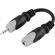 Kuulokeliitinadapteri 2,5mm uros - 3,5mm stereo naaras, 10cm