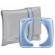 TomTom Start Cosmetic Cover & Bag - Ice Blue, Vaihdettava v�rikuori + laukku