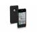 SBS Puhelinsuoja, PVC, LFCB40K, iPhone4/4S, musta, kovaa ja kest�v�� muovia