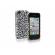 SBS Puhelinsuoja, TOON, LFCW40PWS, iPhone4/4S, musta-valkoinen leopardikuvio, kovaa ja kest�v�� muovia