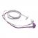 Muvit langallinen stereo-HF 3.5mm violet/valkoinen