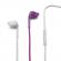 Muvit langallinen stereo-HF 3.5mm violet/valkoinen