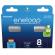 Panasonic Eneloop AAA-akku 750mAh 8kpl/pkt