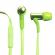 Celly BSIDE Universal HF Stereo kuulokkeet 3,5mm - kirkkaan vihre, sotkeutumaton litte kaapeli