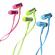 Celly BSIDE Universal HF Stereo kuulokkeet 3,5mm - kirkkaan vihre, sotkeutumaton litte kaapeli