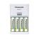 Panasonic Charger BQ-CC17 sis. 4 x AA-akku  1900 mah 7 h laturi