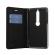 WAVE Book case kotelo RFID -suojauksella. Tummansininen tsmistuva kotelo Nokia 6 2018