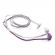 Muvit langallinen stereo-HF 3.5mm violet/valkoinen