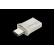 Transcend JetFlash 890 Muistitikku, 128GB, Hopea (USB Type-C & USB 3.1)