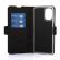 Wave Book Case, Motorola Moto G04, Musta