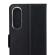 Wave Book Case, Samsung Galaxy S25 Edge 5G, Musta