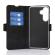 Wave Book Case, Samsung Galaxy S25 FE 5G, Musta
