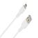 Wave lataava datakaapeli USB-A -> MicroUSB,  1m, valkoinen