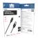 Wave Punottu lataava datakaapeli USB-A -> Apple Lightning (MFI), 1,5m, Mustavalkoinen