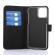 Wave Flap Book Case, Apple iPhone 12 mini, Musta