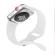 Wave Silikoniranneke, Apple Watch 38mm / Apple Watch 40mm, Valkoinen