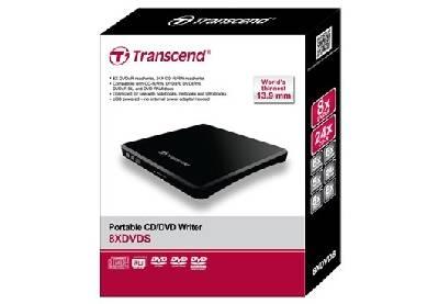 TRANSCEND TS8XDVDS-K Ulkoinen tallentava DVD  slim. -  
