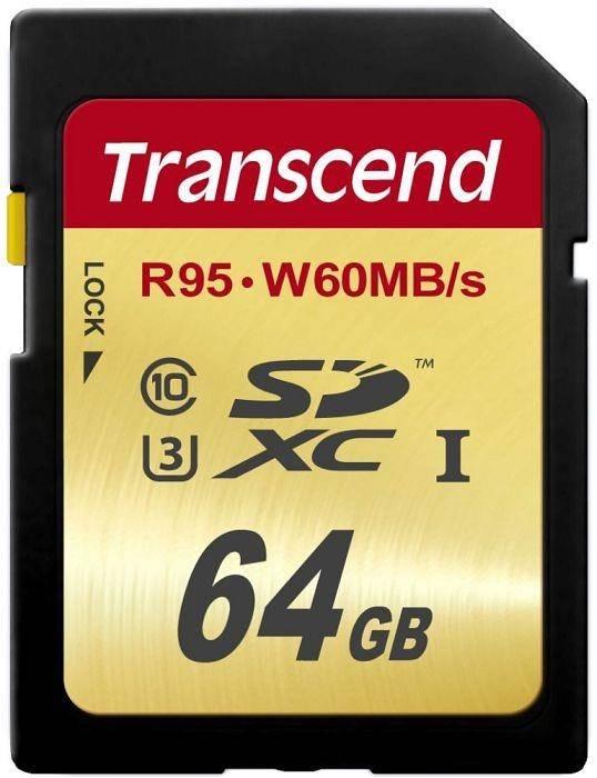 TRANSCEND UHS-1 U3 SDXC 64GB Muistikortti