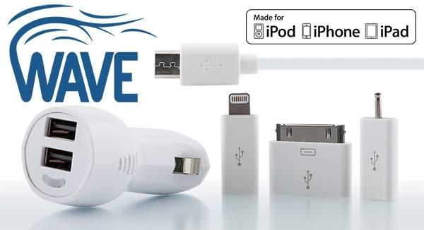 WAVE 5 IN 1 YLEISAUTOLATURI 2:lla USB liittimell